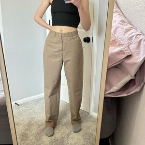 Lee Casuals khaki tan high waisted pants